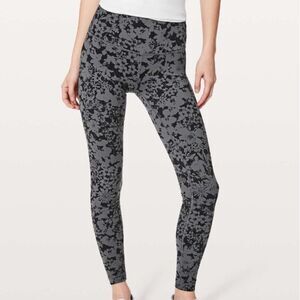Lululemon Wunder Under Hi-Rise Tight Size 6 Luon 28" Efflorescent Nebula Black